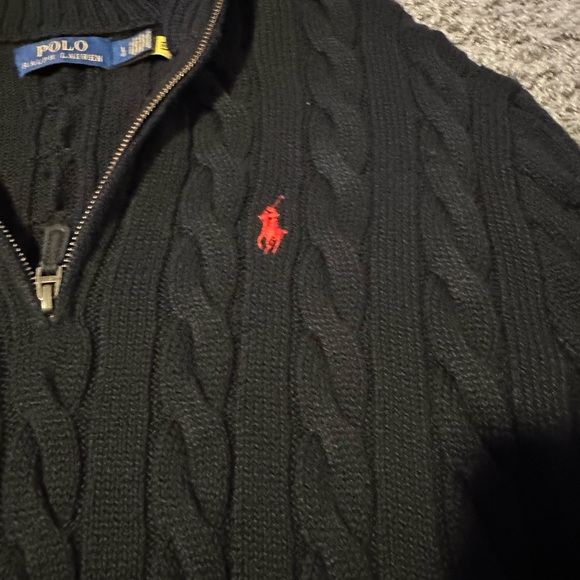 Ralph Lauren sweater/ size L/ black/ 100% cotton - Picture 3 of 3